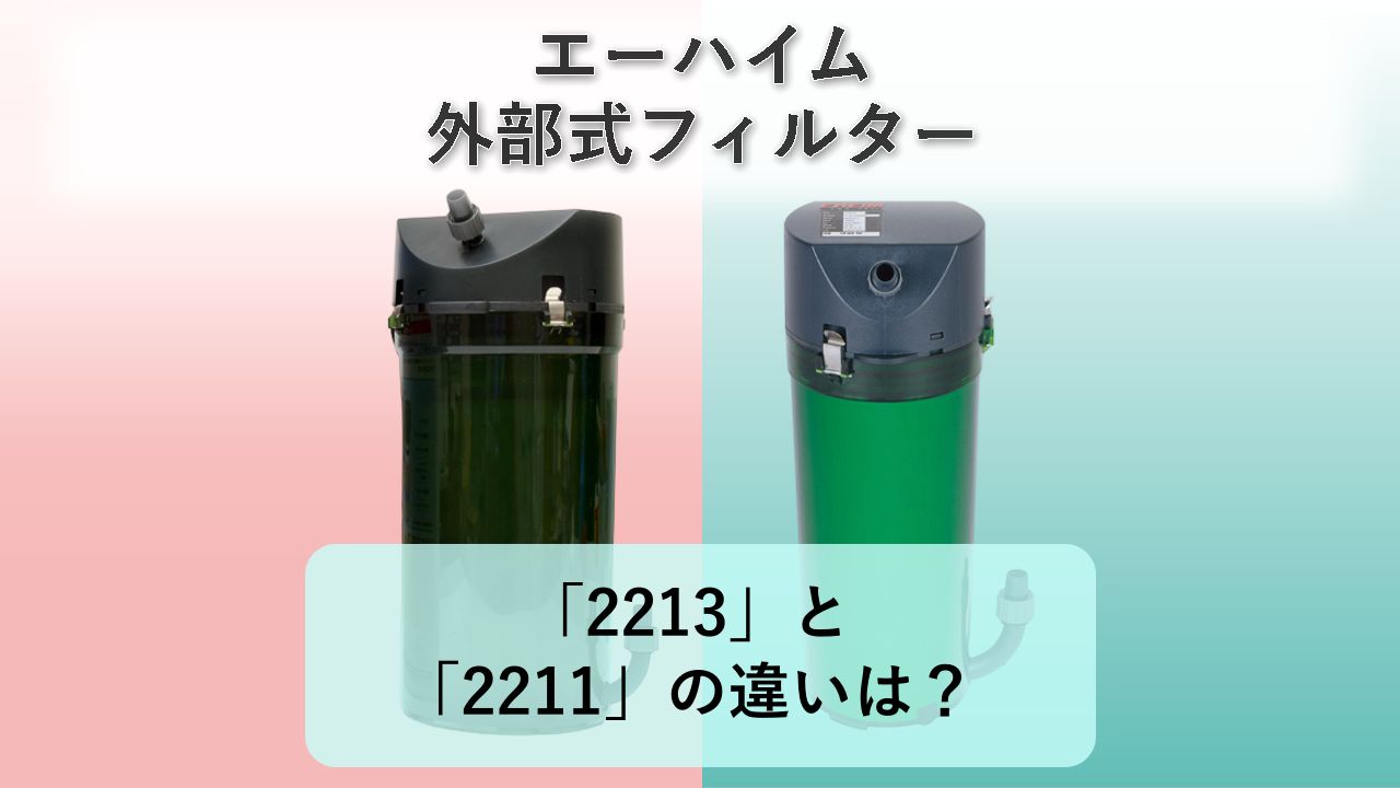「2213」と「2211」の違いは?【エーハイム 外部式フィルター】