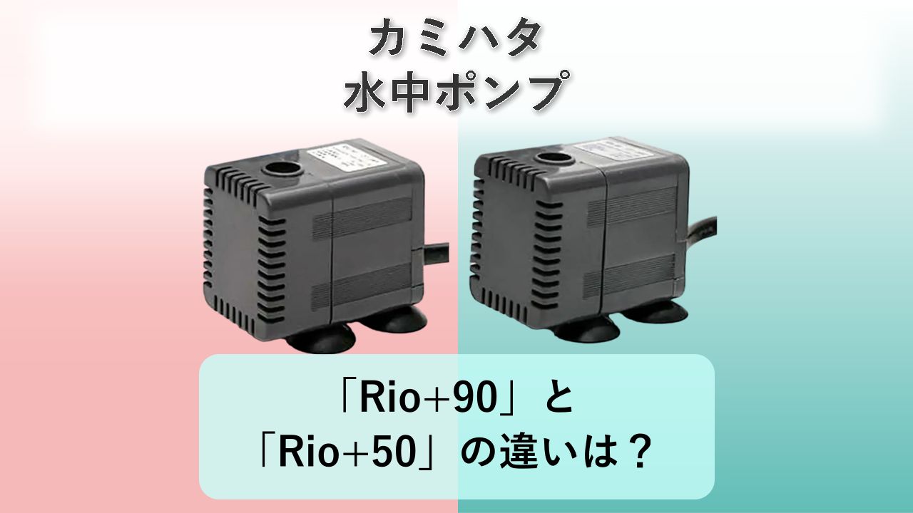 「Rio+90」と「Rio+50」の違いは？【カミハタ 水中ポンプ】