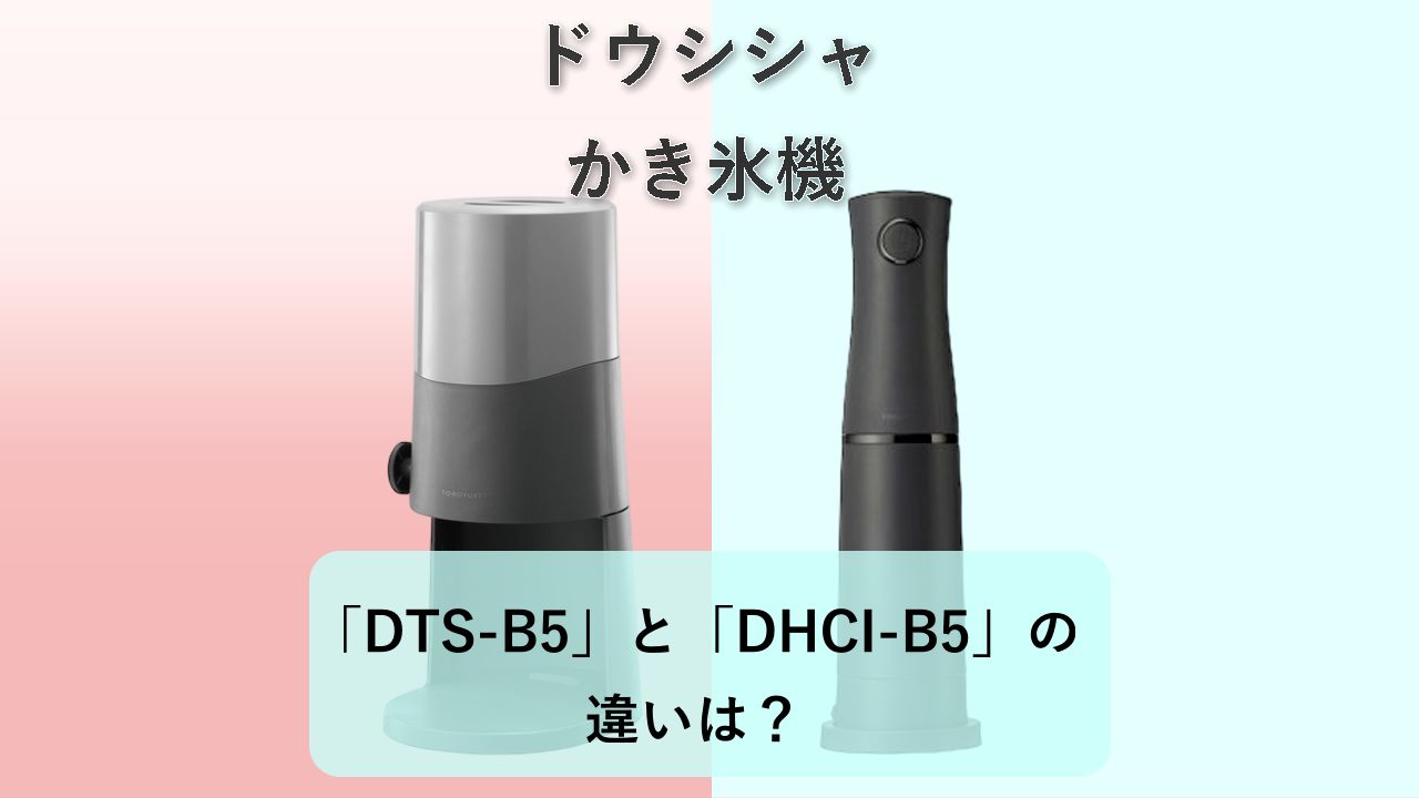 「DTS-B5」と「DHCI-B5」の違いは？【ドウシシャ かき氷機】