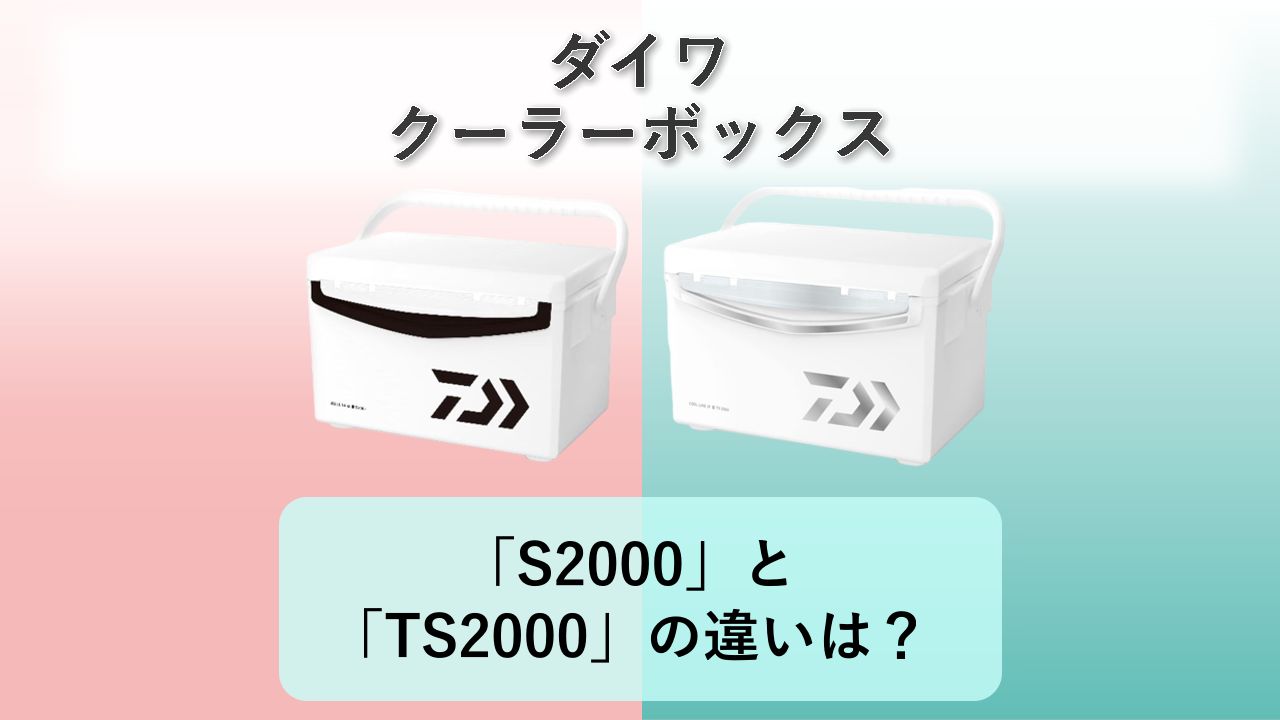 「S2000」と「TS2000」の違いは？【ダイワ クーラーボックス】