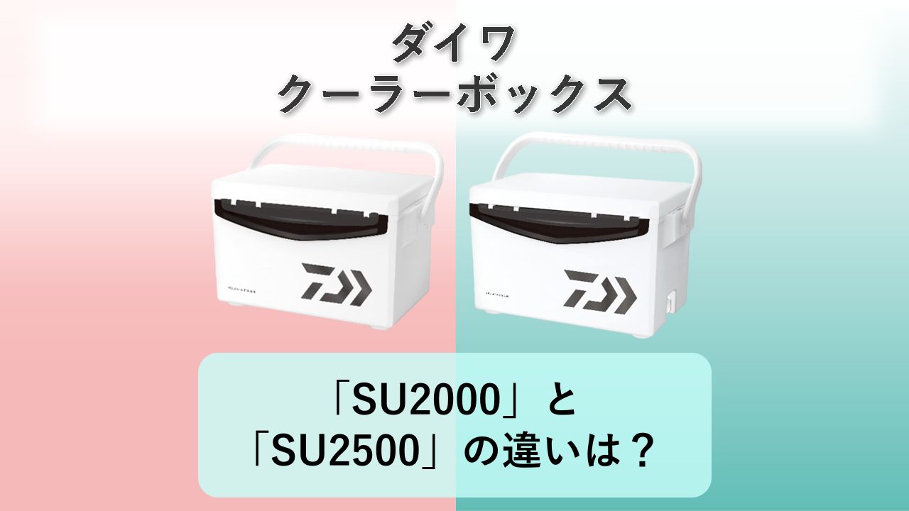 「SU2000」と「SU2500」の違いは？【ダイワ クーラーボックス】