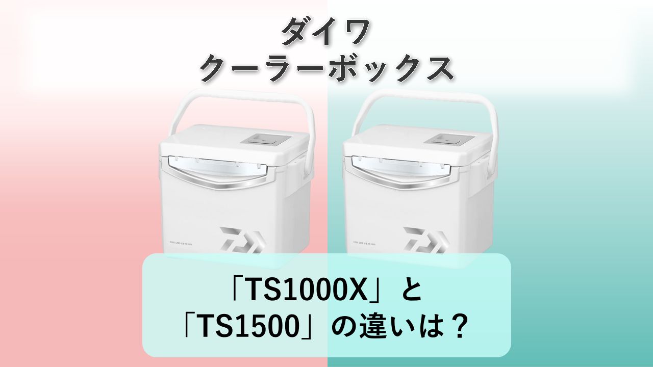 「TS1000X」と「TS1500」の違いは？【ダイワ クーラーボックス】